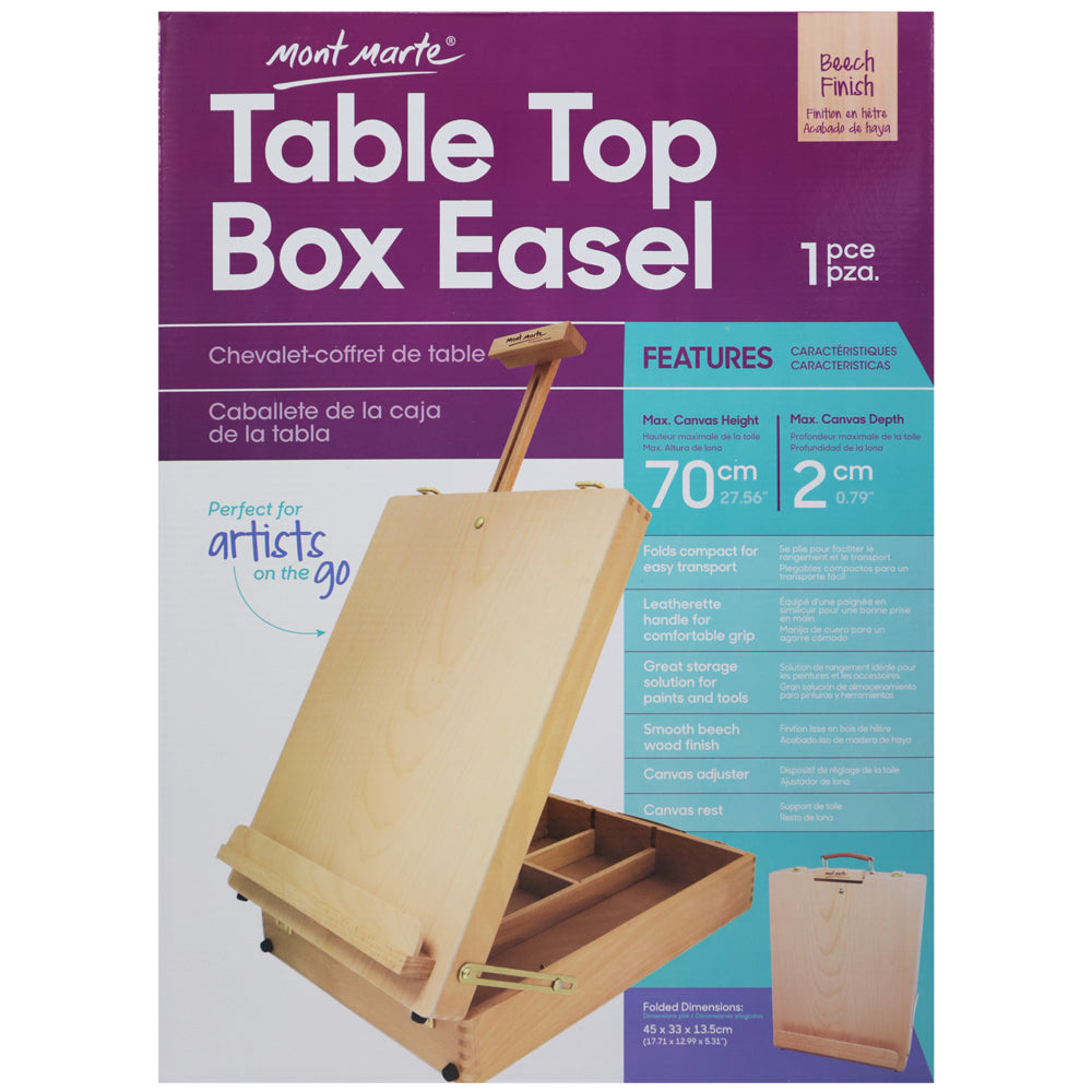 M.M. Tabletop Box Easel Lge - Beech