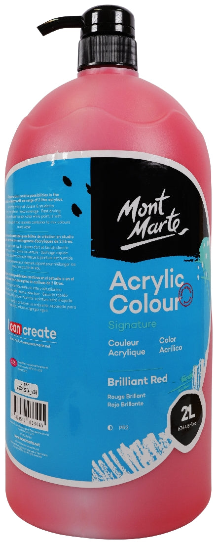 M.M. Studio Acrylic 2l Brilliant Red