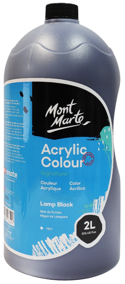 M.M. Studio Acrylic 2l Lamp Black