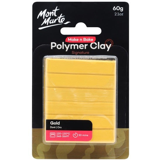 M.M. Polymer Clay 60g Gold