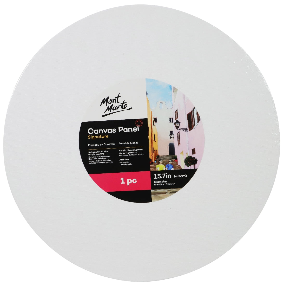 M.M. Canvas Panel 40cm Round