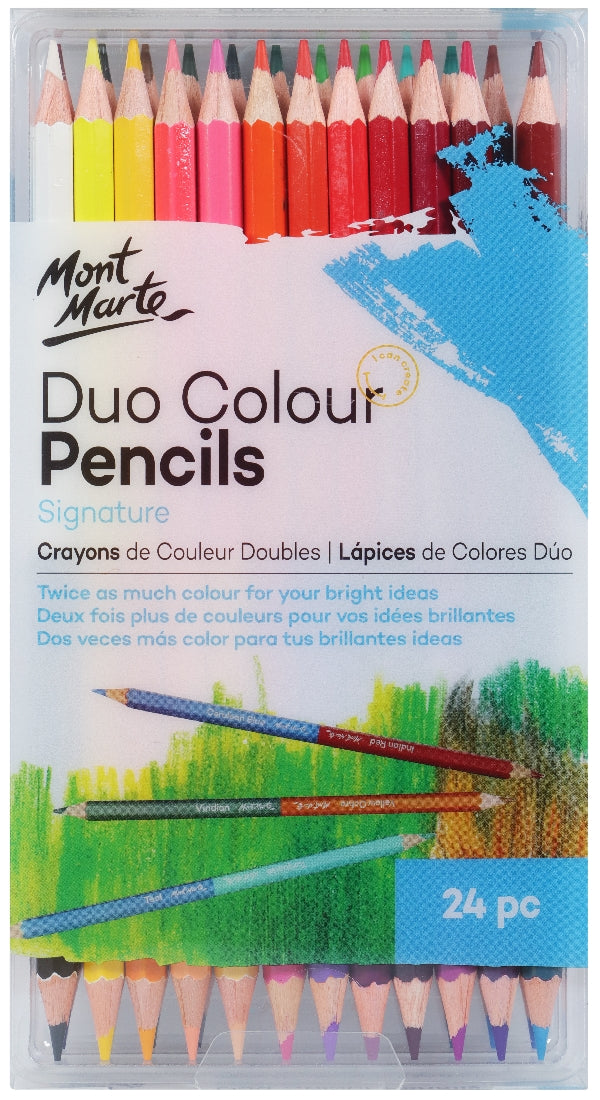 M.M. Duo Colour Pencils 24pc