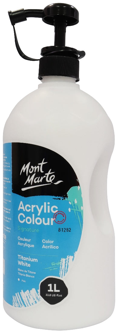 M.M. Studio Acrylic 1l Titanium White