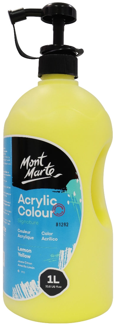 M.M. Studio Acrylic 1l Lemon Yellow
