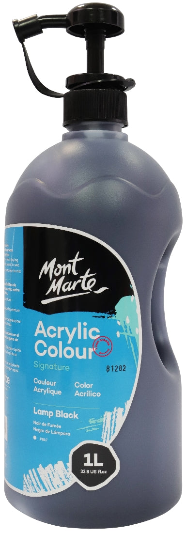 M.M. Studio Acrylic 1l Lamp Black