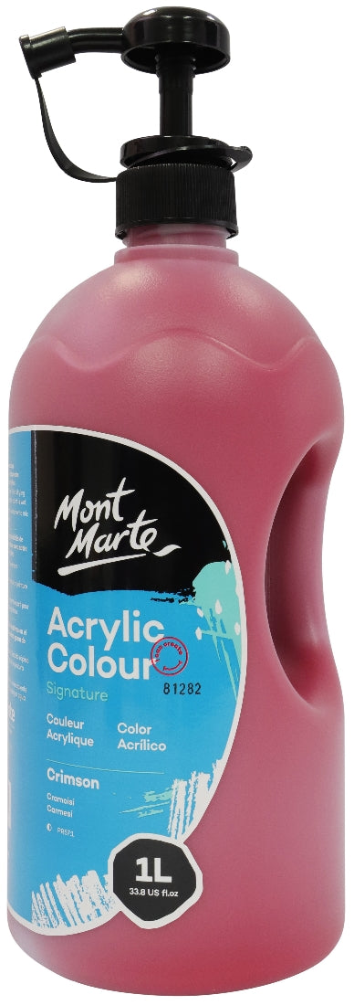 M.M. Studio Acrylic 1l Crimson