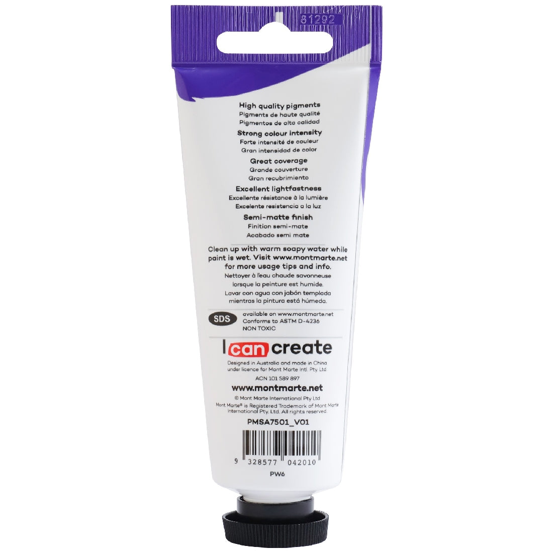 M.M. Satin Acrylic 75ml - Titanium White