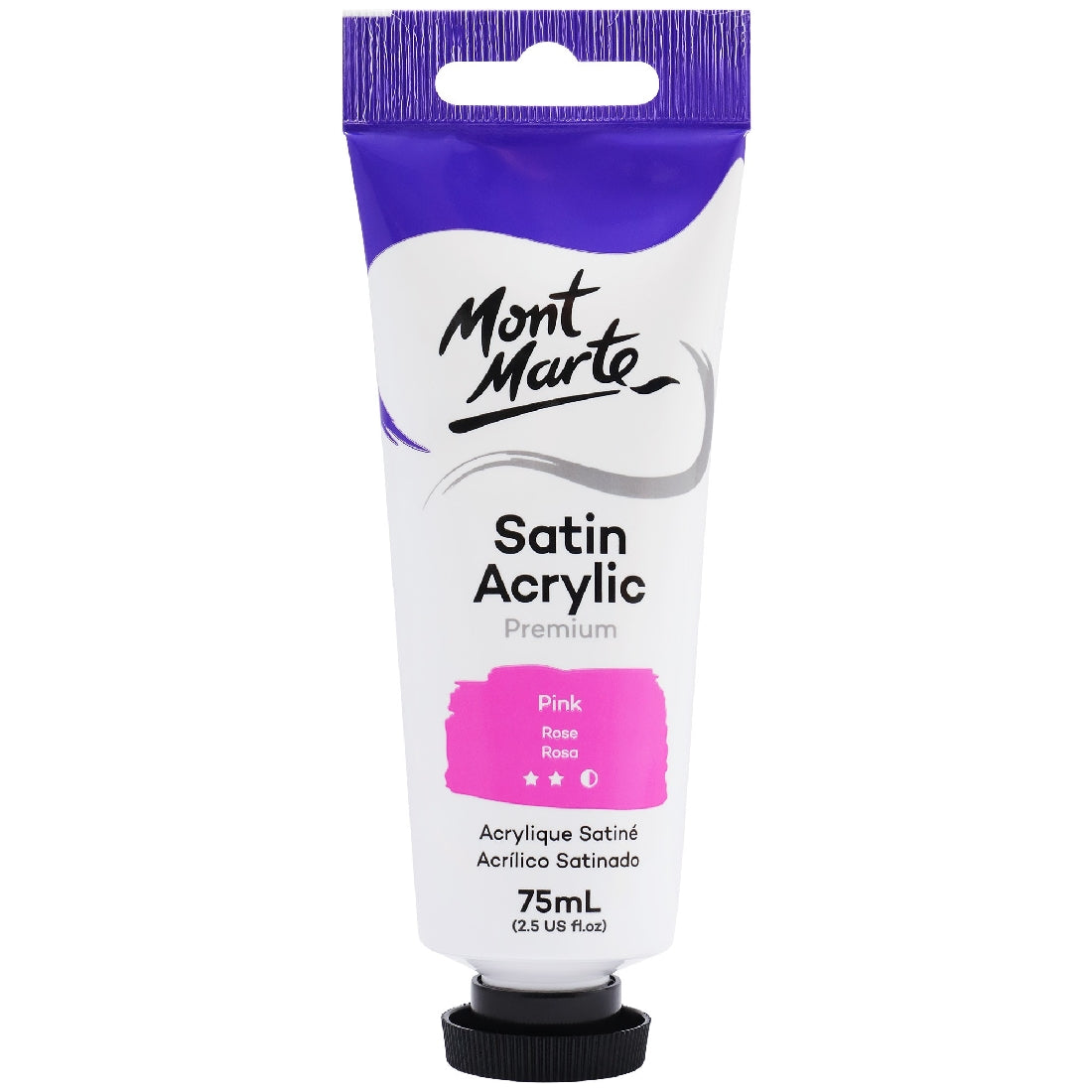 M.M. Satin Acrylic 75ml - Pink