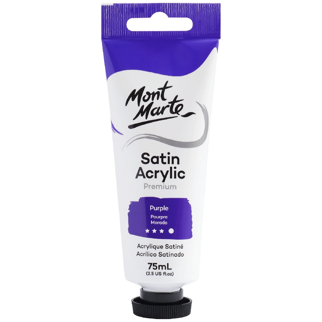 M.M. Satin Acrylic 75ml - Purple
