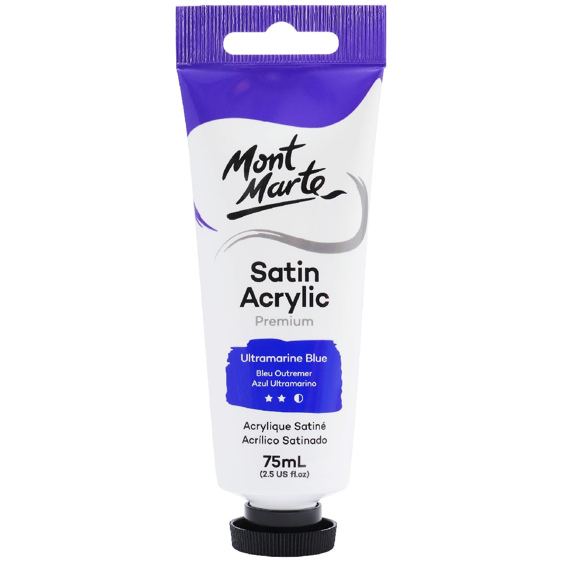 M.M. Satin Acrylic 75ml - Ultramarine Blue