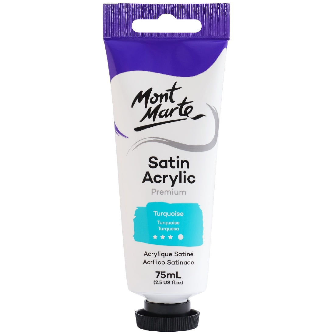 M.M. Satin Acrylic 75ml - Turquoise