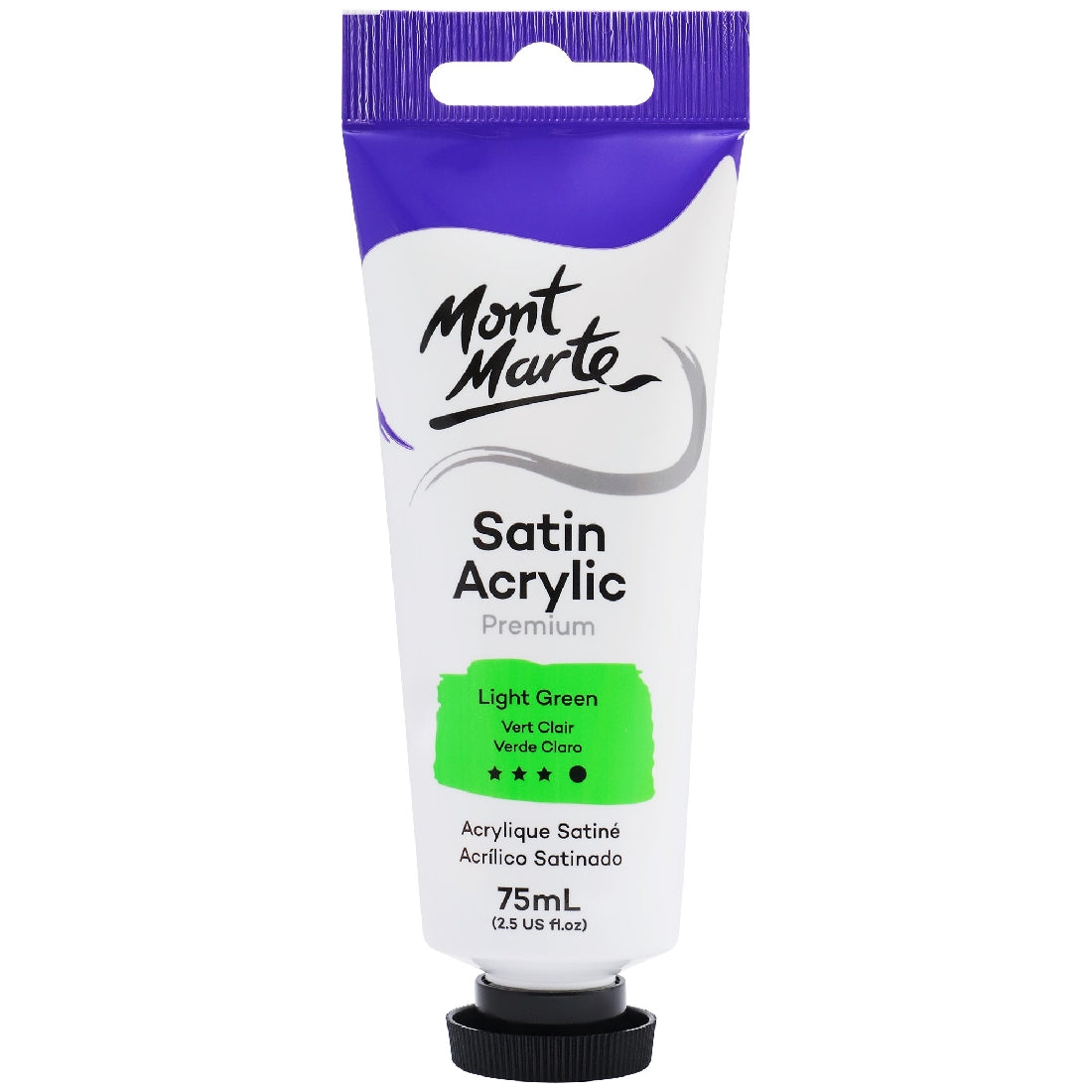 M.M. Satin Acrylic 75ml - Light Green