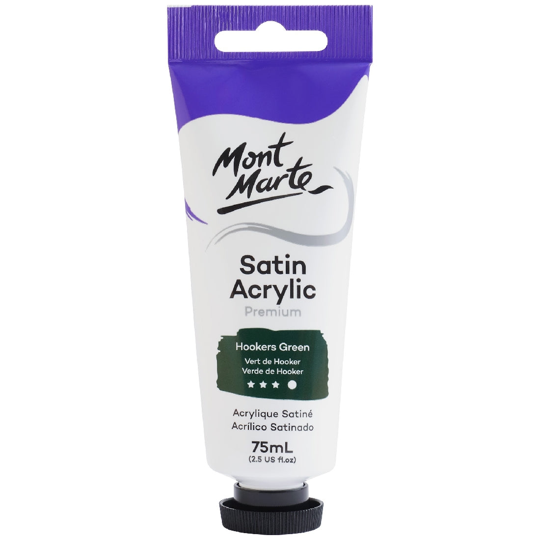 M.M. Satin Acrylic 75ml - Hookers Green