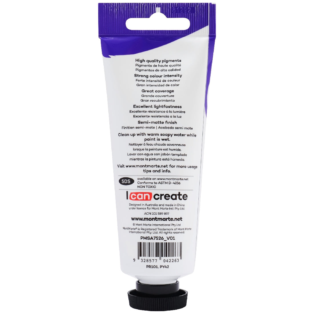 M.M. Satin Acrylic 75ml - Burnt Sienna