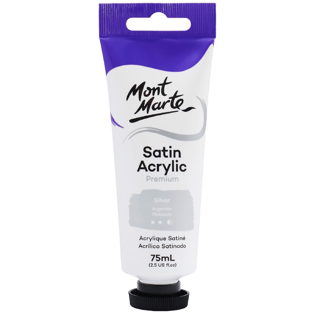 M.M. Satin Acrylic 75ml - Silver