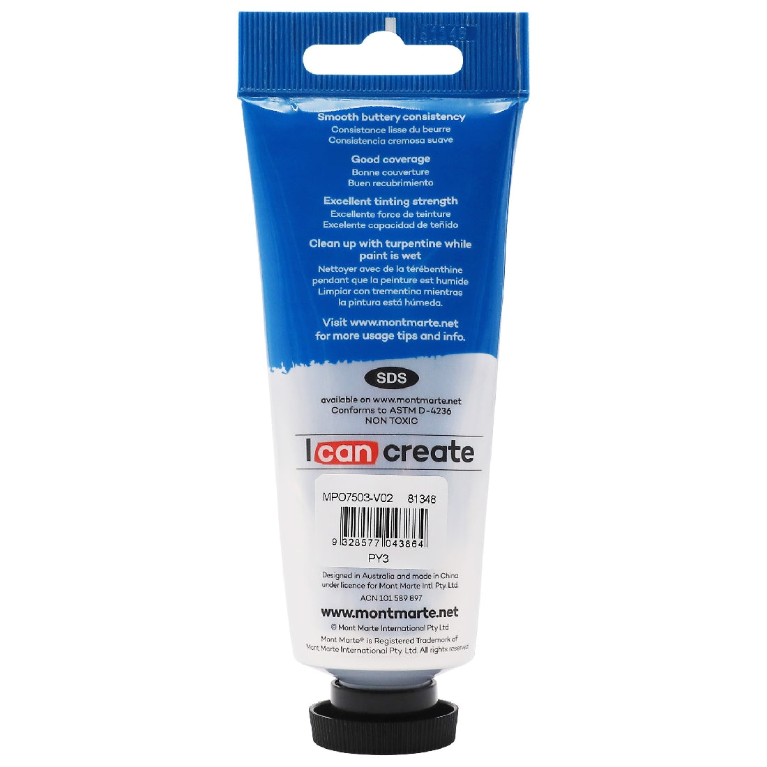 M.M. Oil Paint 75ml - Lemon Yellow