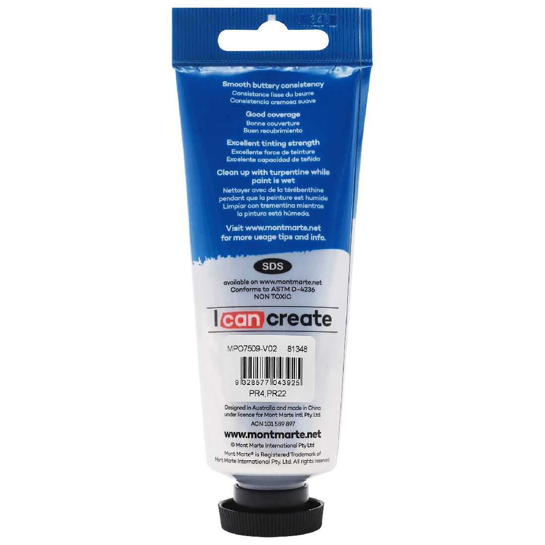 M.M. Oil Paint 75ml - Brilliant Red
