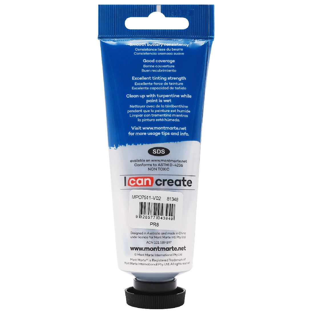 M.M. Oil Paint 75ml - Permanent Red
