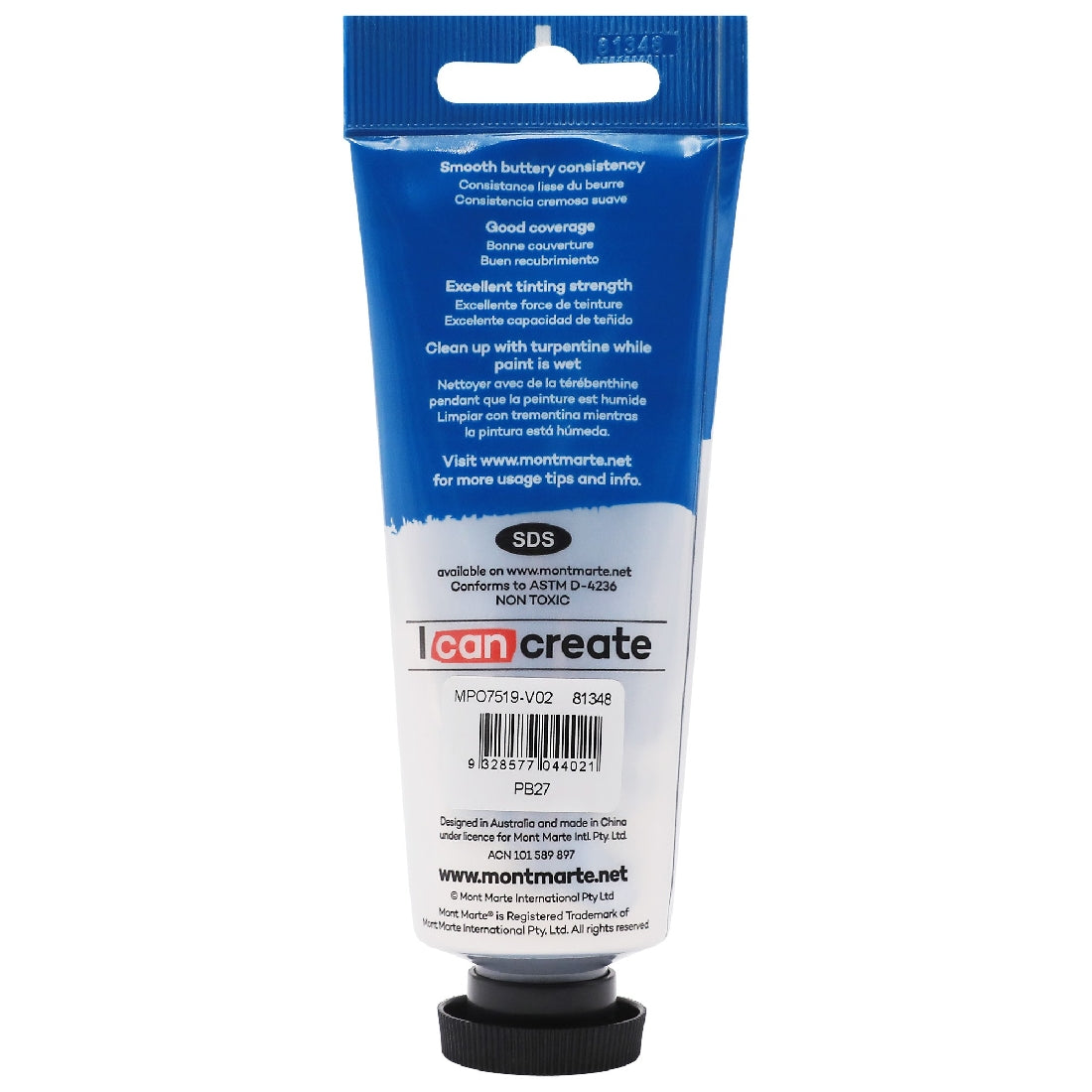 M.M. Oil Paint 75ml - Prussian Blue