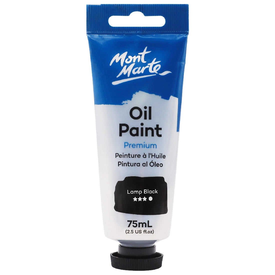 M.M. Oil Paint 75ml - Lamp Black