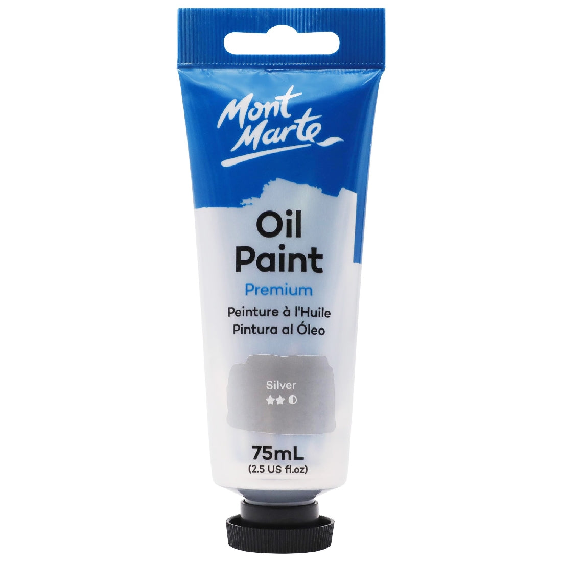 M.M. Oil Paint 75ml - Silver