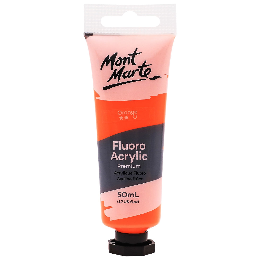 M.M. Fluoro Acrylic Paint 50ml - Orange