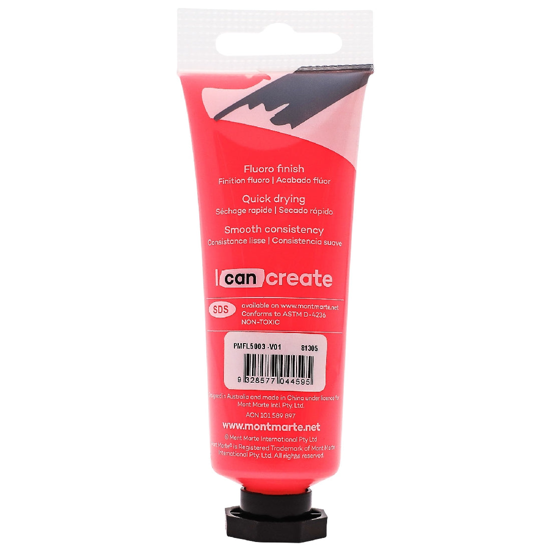 M.M. Fluoro Acrylic Paint 50ml - Pink
