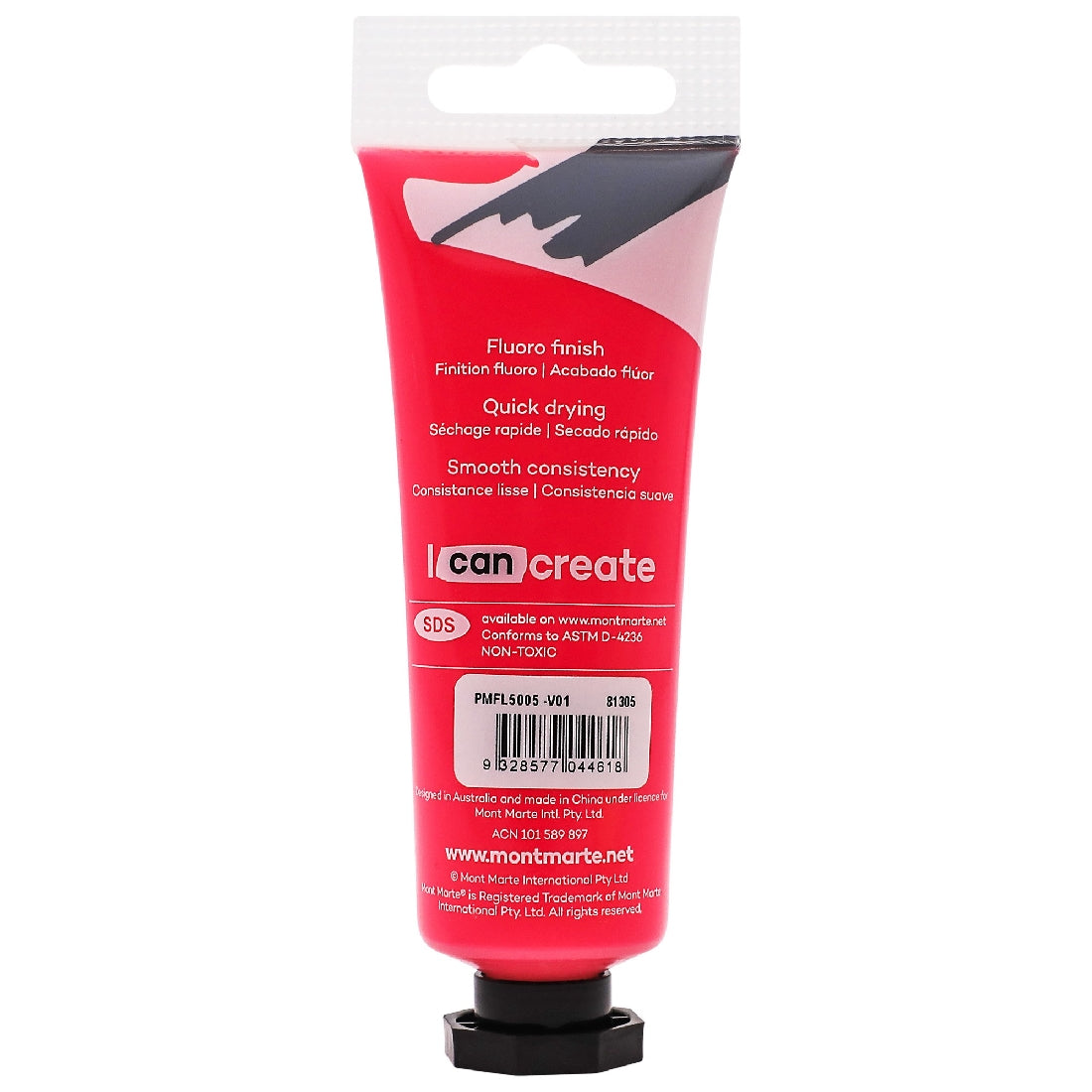 M.M. Fluoro Acrylic Paint 50ml - Magenta