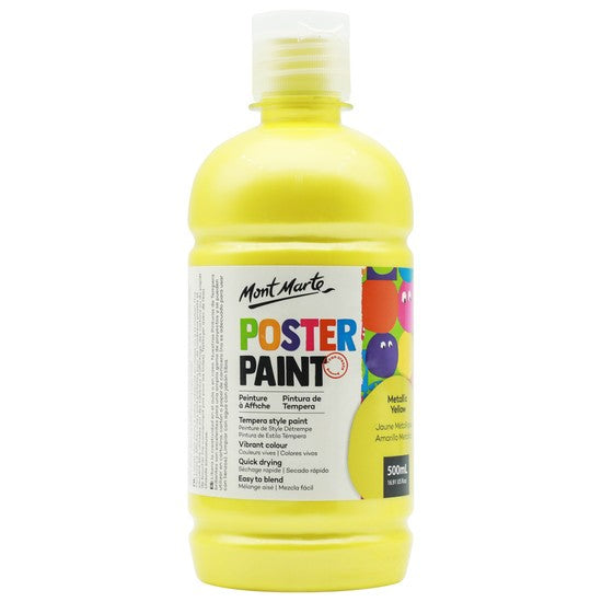 M.M. Poster Paint 500ml - Metallic Yellow