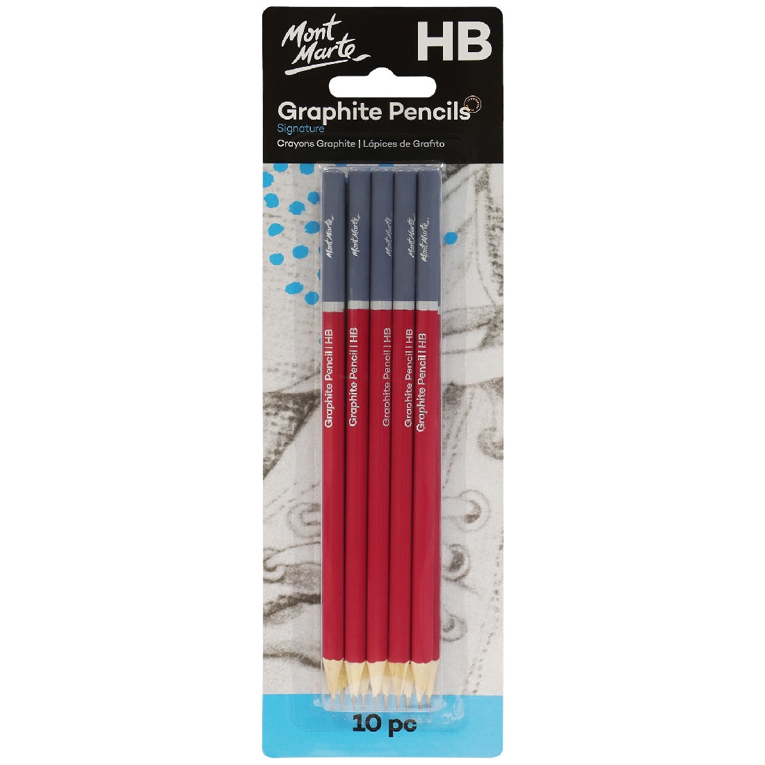 M.M. Graphite Pencils Hb 10pc