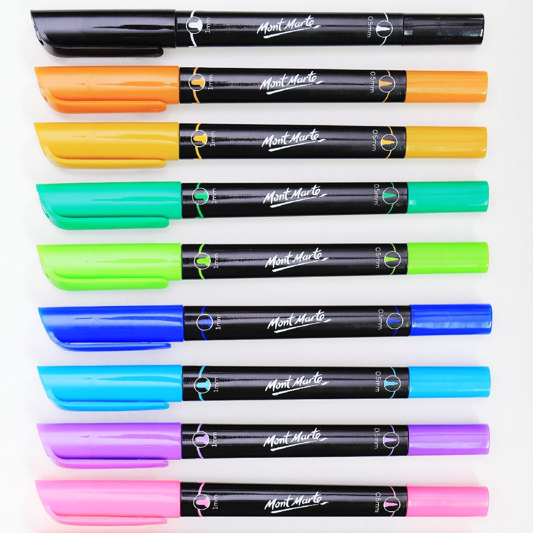 M.M. Dual Fine Tip Alcohol Art Markers 12pc