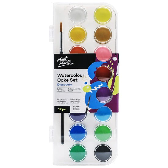 M.M. Watercolour Cake Set 17pc