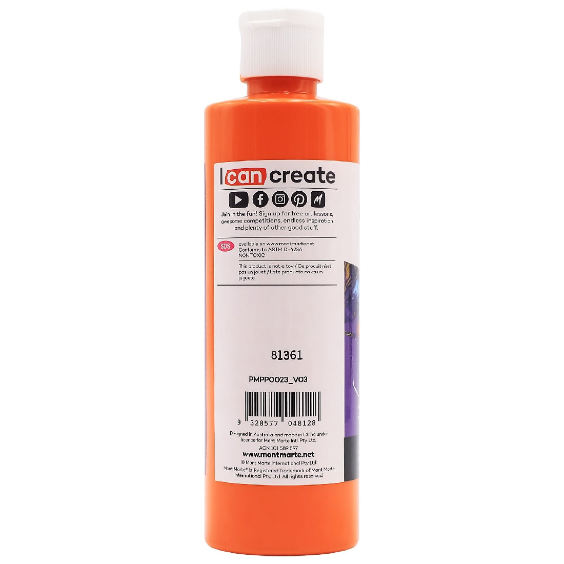 M.M. Pouring Acrylic 240ml - Orange