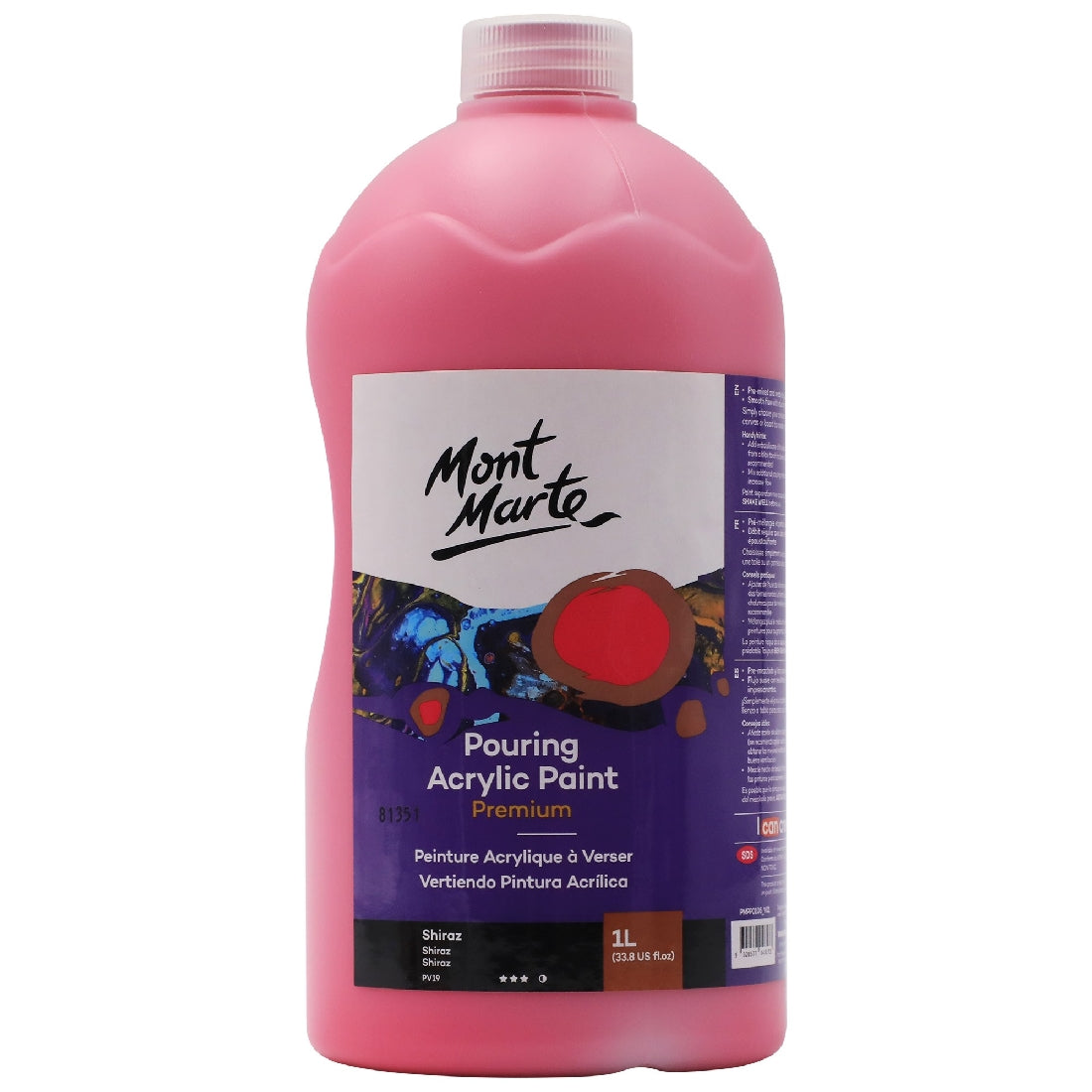 M.M. Pouring Acrylic 1l - Shiraz