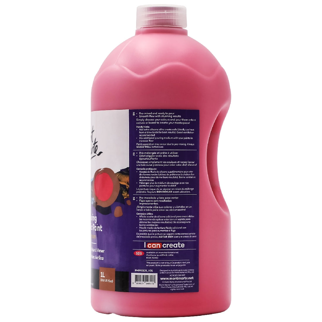 M.M. Pouring Acrylic 1l - Shiraz