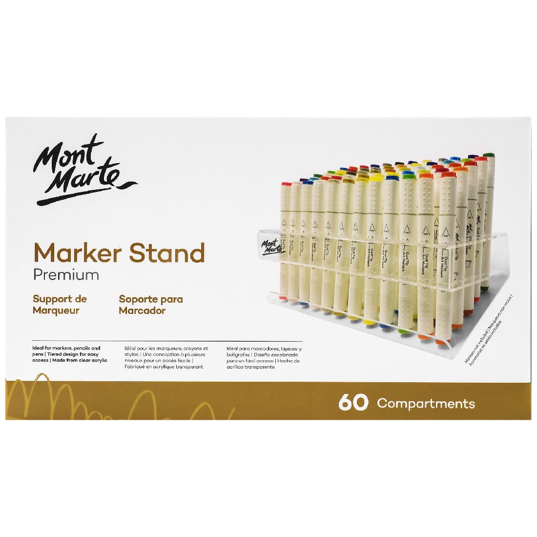 M.M. Slanted Stand For Alcohol Markers 60 Slot