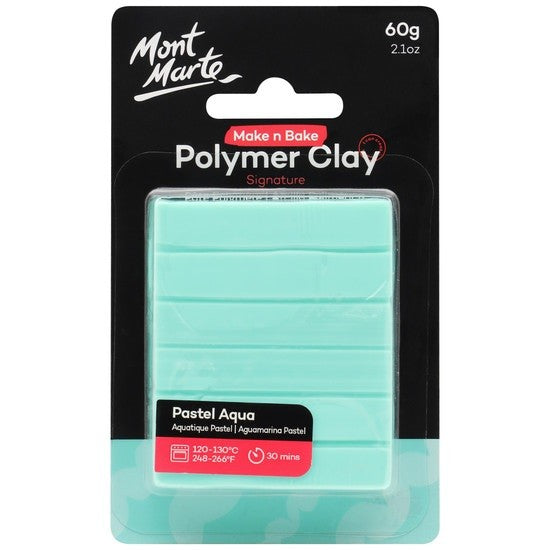 M.M. Polymer Clay 60g Pastel Aqua