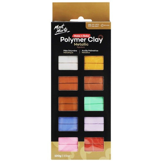 M.M. Make N Bake Polymer Clay Metallic 100g