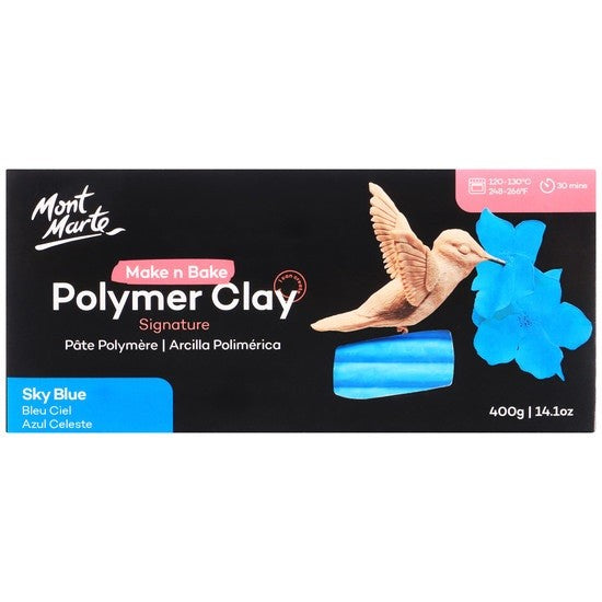 M.M. Make N Bake Polymer Clay 400g - Sky Blue
