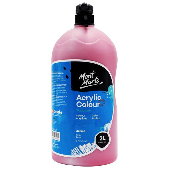 M.M. Acrylic Colour 2l Pump - Cerise
