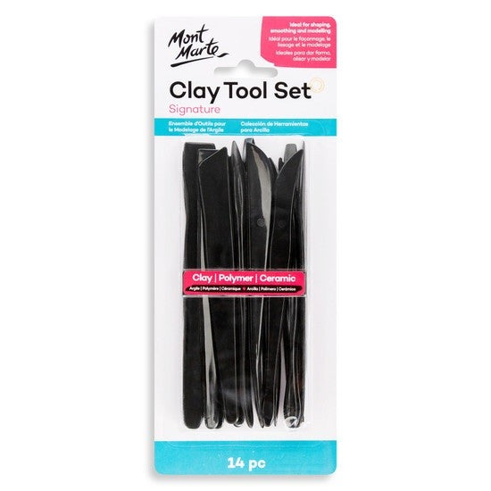 M.M. Plastic Clay Tool Set 14pc