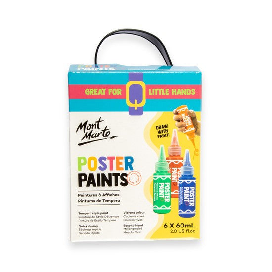 M.M. Poster Paint Set 6pc X 60ml