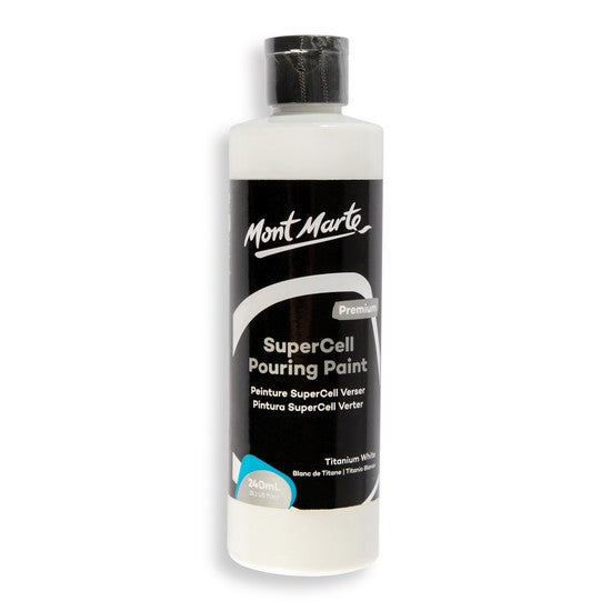 M.M. Supercell Pouring Paint 240ml - White