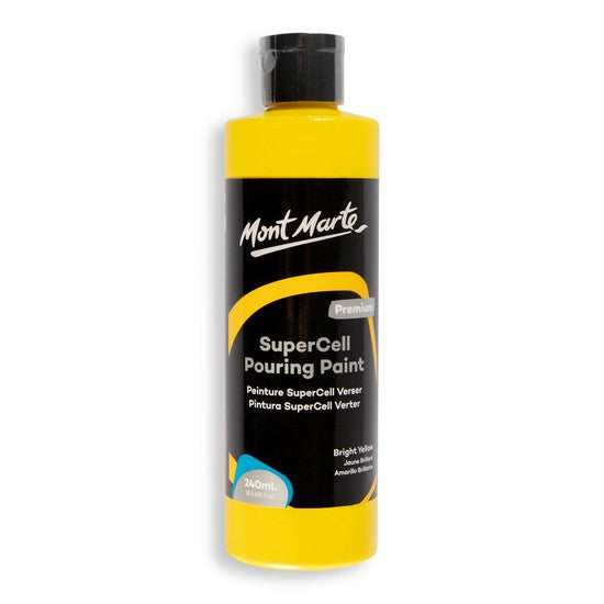 M.M. Supercell Pouring Paint 240ml - Bright Yellow