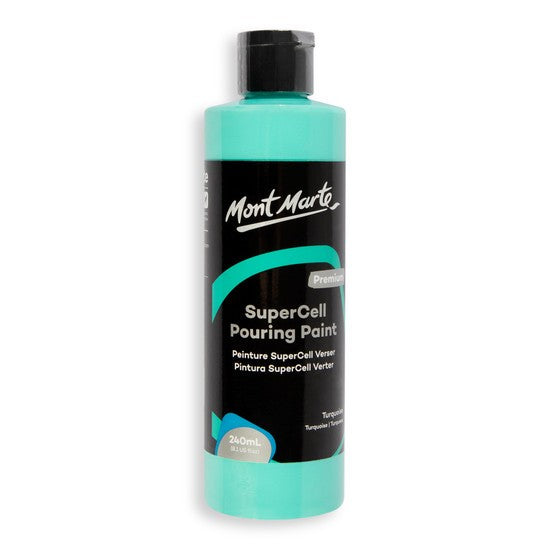 M.M. Supercell Pouring Paint 240ml - Turquoise