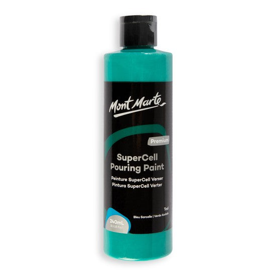 M.M. Supercell Pouring Paint 240ml - Teal