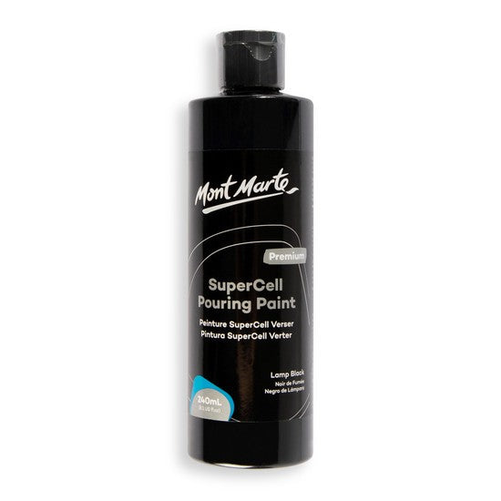 M.M. Supercell Pouring Paint 240ml - Lamp Black