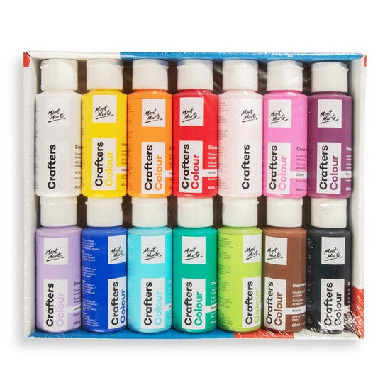 M.M. Crafters Colour Basic Set 14pc X 60ml