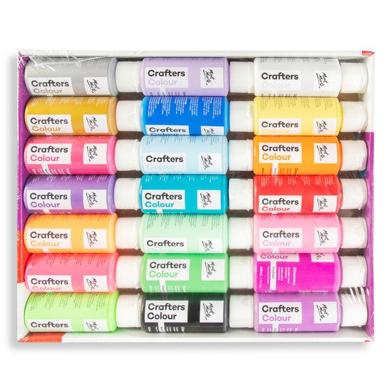 M.M. Crafters Colour Paint Set 21pc X 60ml