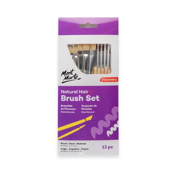 M.M. Natural Hair Combo Brush Set 13pc